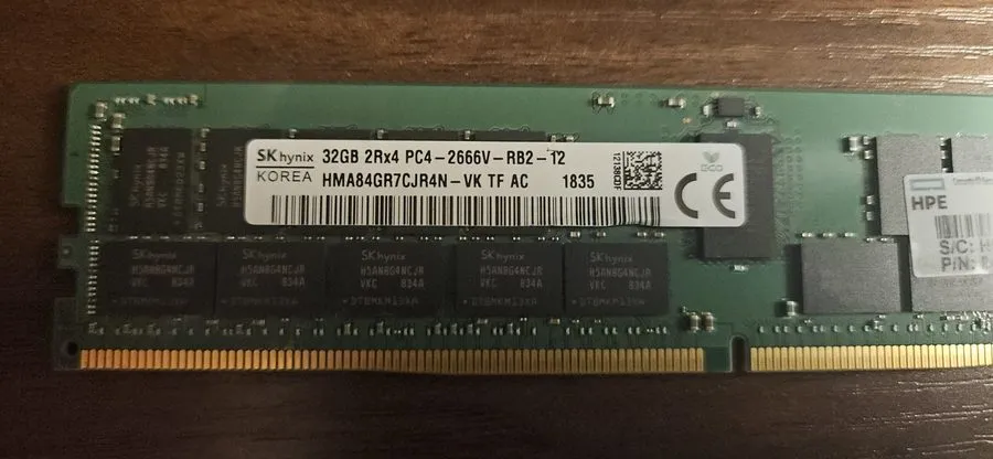 Модуль памяти Set of 2 32gb SK Hynix DDR4 2666V ECC RDIMM HMA84GR7CJR4N-VK (64GB