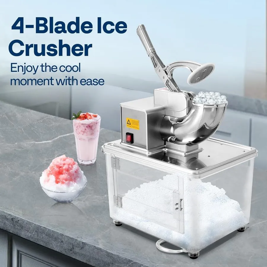 Оборудование для общепита Commercial Electric Ice Crusher Machine with Four Blad — фото лота 1