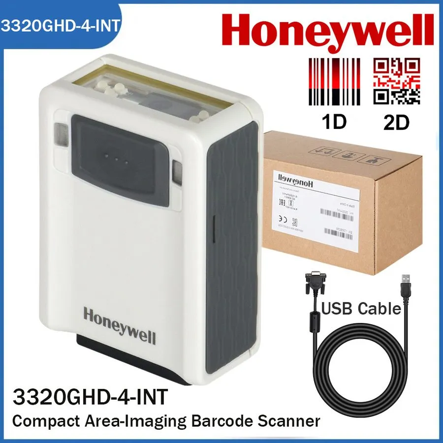 Сканер штрих-кода Honeywell Vuquest 3320GHD-4-INT Wired Handheld USB 2D 1D Barco — фото лота 1