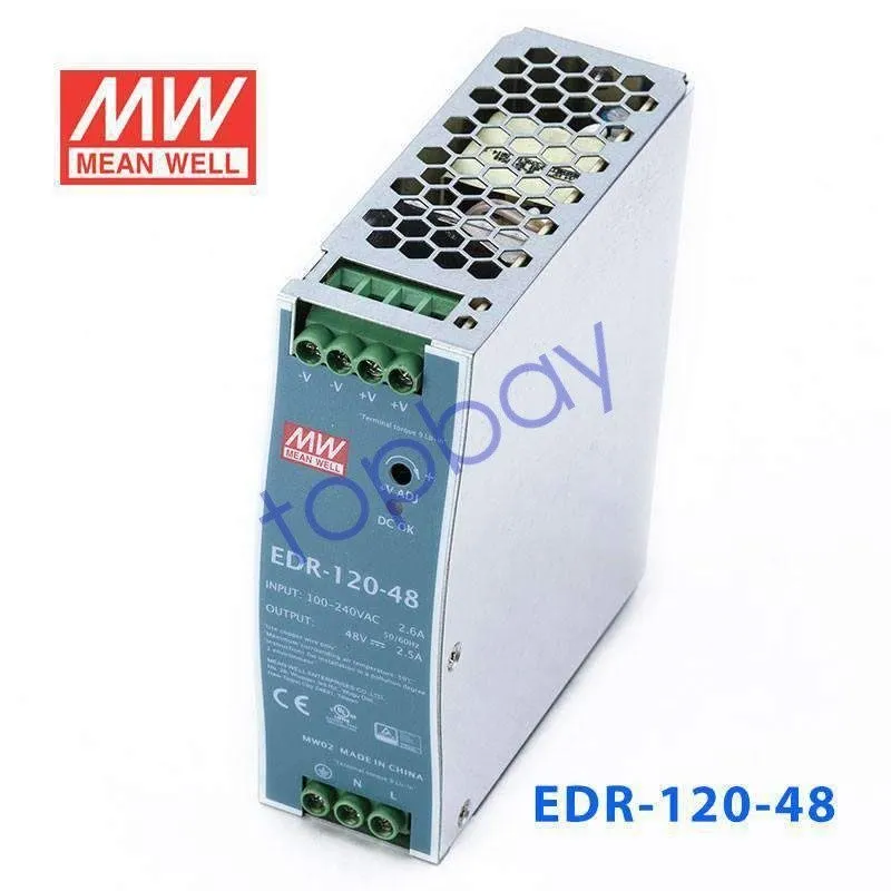 Блок питания EDR-120-48 Single Output Industrial Power Supply 120W 48V DIN Rail