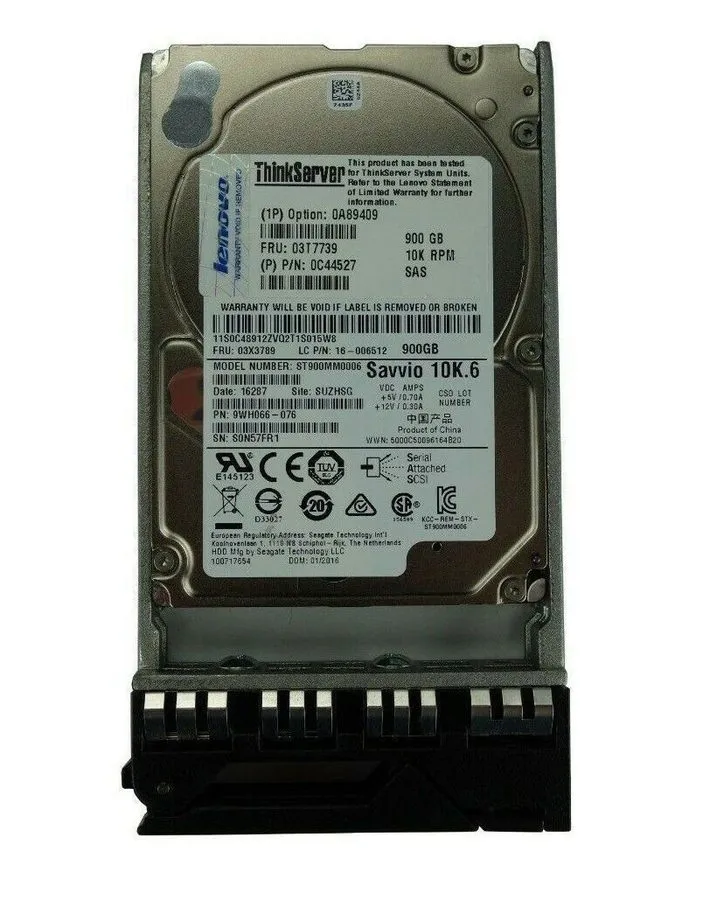 Жёсткий диск Lenovo 03T7739 0C44527 0A89409 900GB 2.5"SAS 10K 6Gb/s Hard Drive H