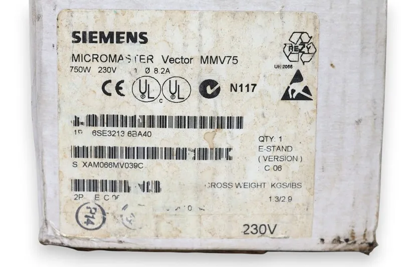 Частотный преобразователь Siemens 6SE3213-6BA40 Micromaster Vector Frequency Inv