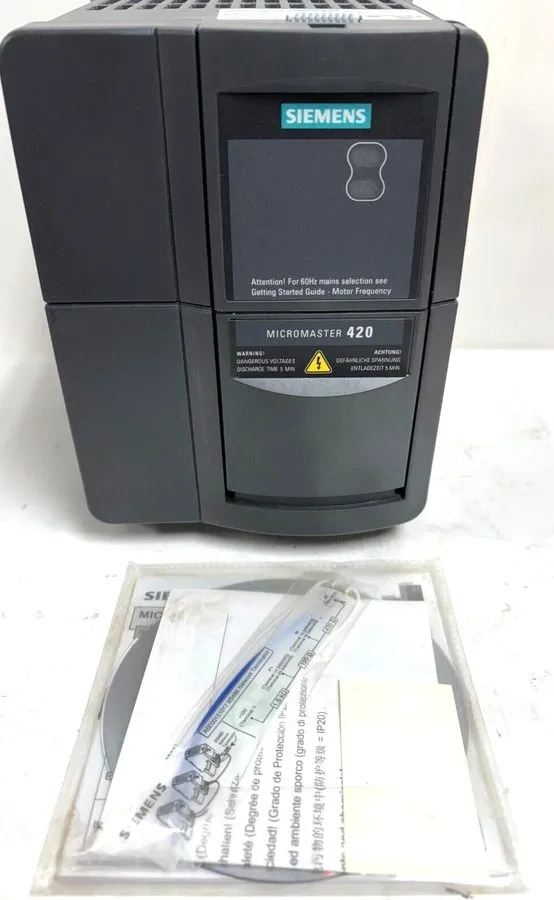 Частотный преобразователь SIEMENS MICROMASTER 420, FILTERED, MODEL NUMBER: 6SE64