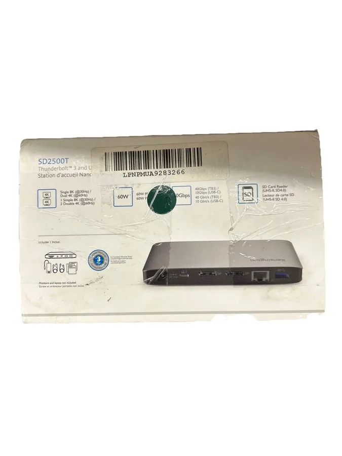 Док-станция Kensington SD2500T Thunderbolt 3 and USB-C Docking Station Dual 4K 6 — фото лота 1