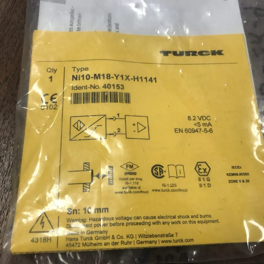 Датчик приближения Turck Proximity Sensor NI10-M18-Y1X-H1141 wx — фото лота 1