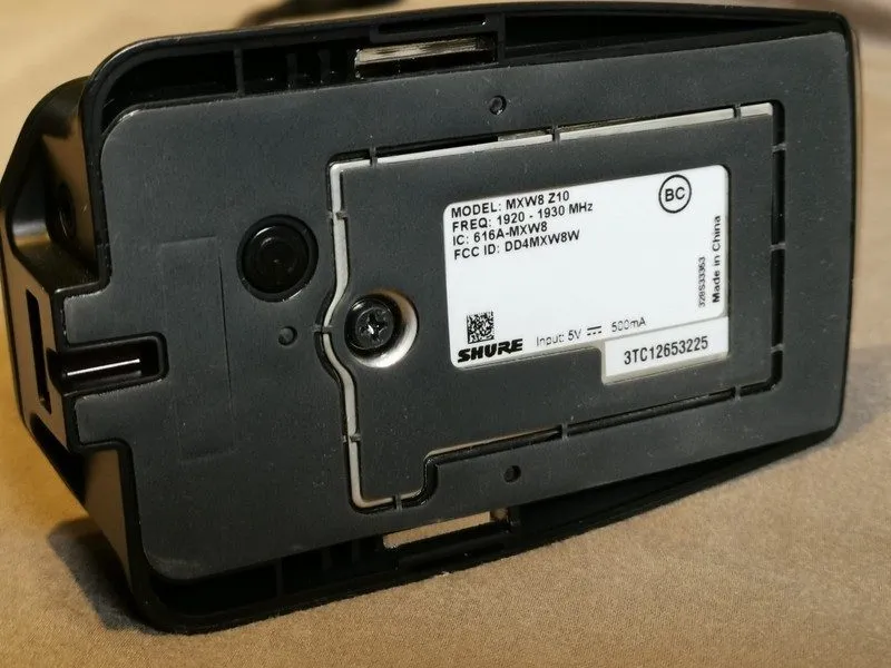 Микрофон Shure MXW8 Z10 Transmitter with MX415LP/C 15 inch Cardioid Gooseneck Mi — фото лота 2