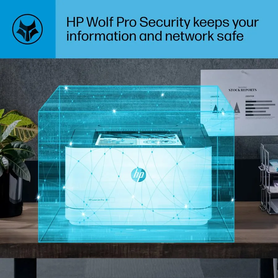 Лазерный принтер HP LaserJet Pro 3001dw Laser Printer Black And White Wifi Mobil