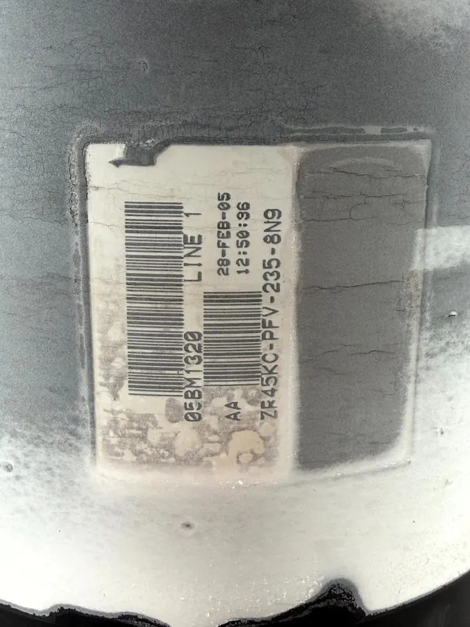Компрессор Copeland ZR45KC-PFV-235 Scroll Compressor 4-Ton 208-230V 1PH 48200 BT