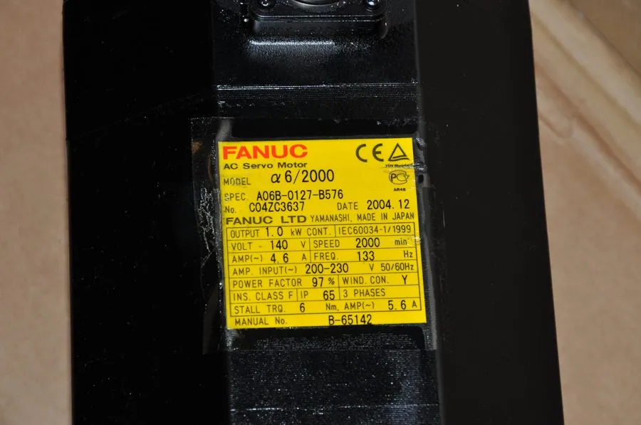 Серводвигатель Fanuc AC Servo Motor A06B-0127-B576 #0008