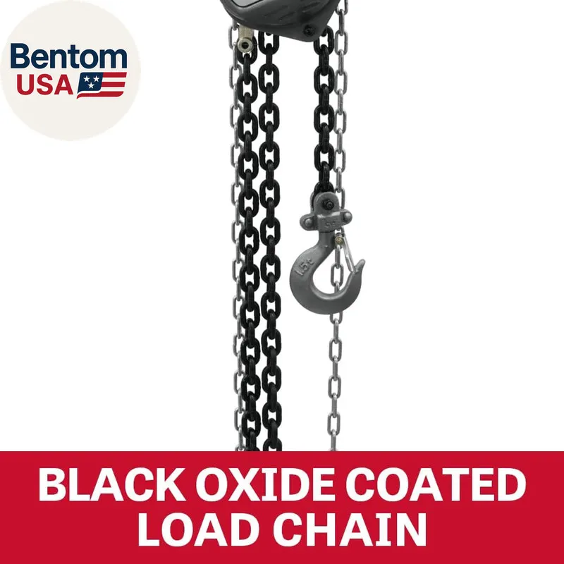 Таль JET 1-Ton Hand Chain Hoist, 10' Lift (Model S90-100-10), Gray
