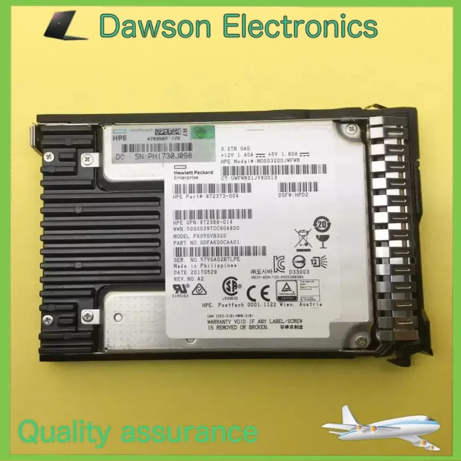 Сервер HPE 3.2TB SAS 12G 2.5" GEN9 GEN10 Server SSD Replace P19917-B21 P20840-00