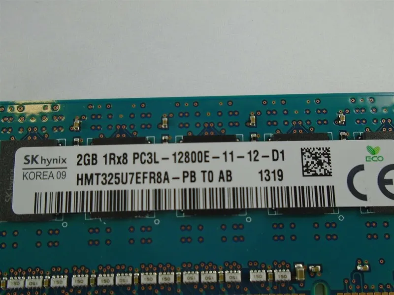 Модуль памяти SK Hynix 8 X 4GB 2Rx8 PC3L-12800E DDR3 1600 MHz ECC Unbuffered Mem