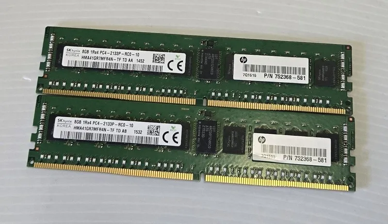 Модуль памяти SK hynix 8GB DDR4-2133 ECC RDIMM 1Rx4 Server RAM HMA41GR7AFR4N-TF