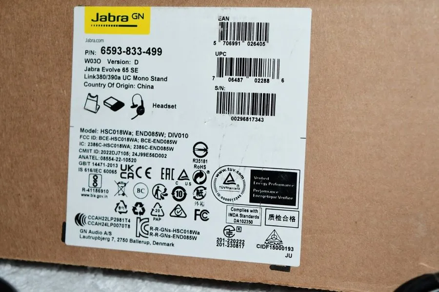VoIP-шлюз JABRA EVOLVE 65 SE LINK380A MS STEREO- BLUETOOTH HEADSET WITH BLACK