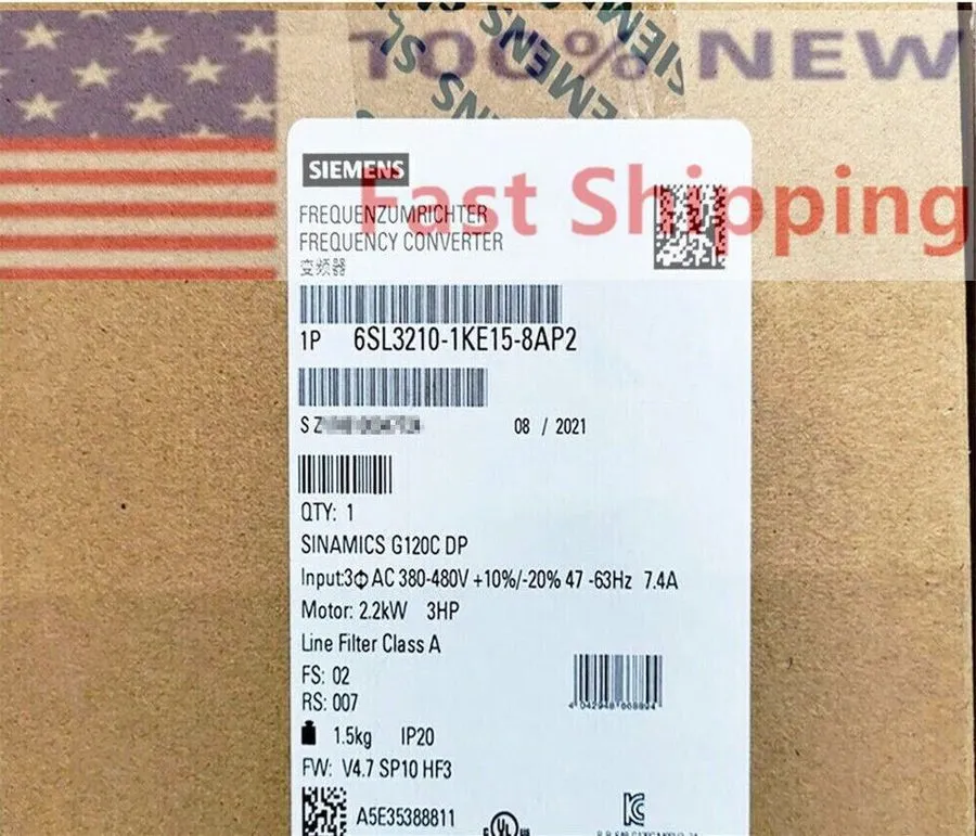 Частотный преобразователь 6SL3 210-1KE15-8AP2 SIEMENS SINAMICS G120C Rated Power