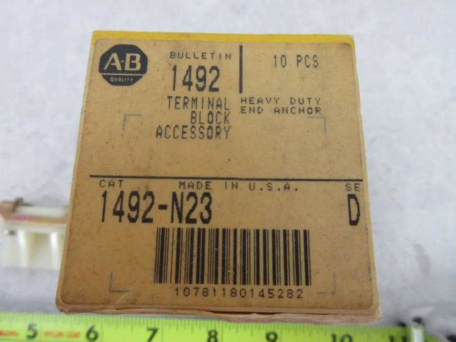 Клеммник ALLEN BRADLEY 1492-N23 HEAVY DUTY END ANCHORS, R0451