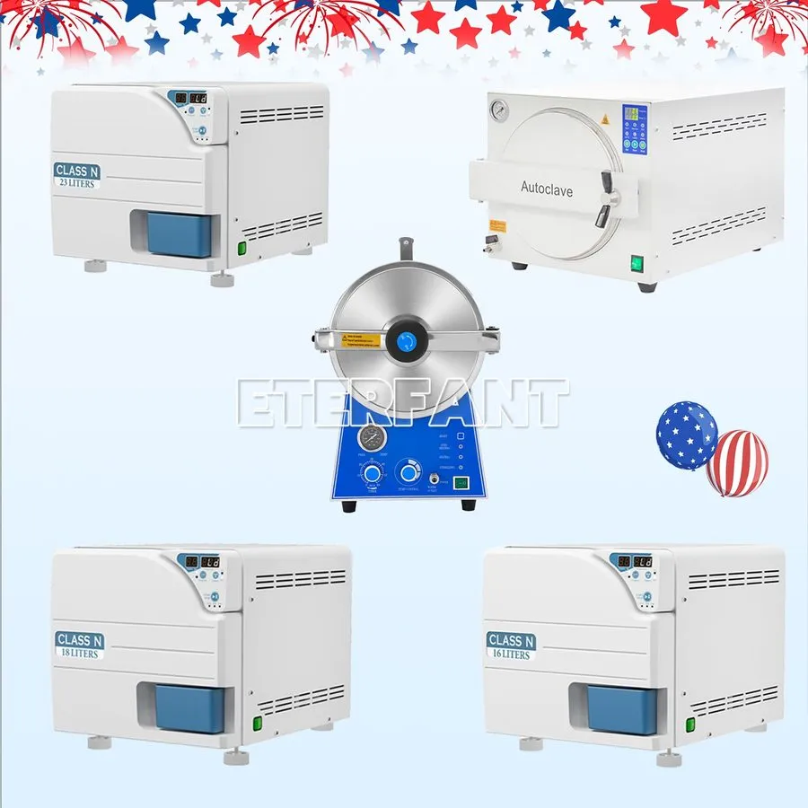 Стерилизатор 18L/24L Dental Autoclave Steam Sterilizer Auto Medical Sterilizatio