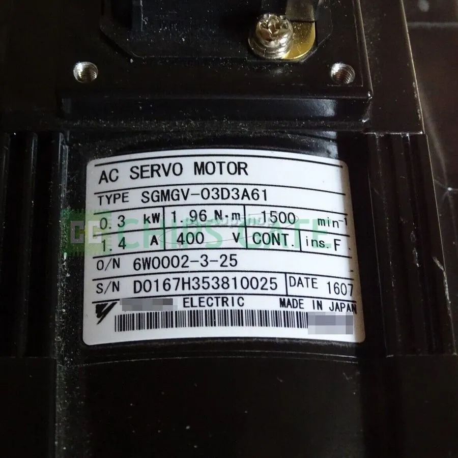 Серводвигатель Yaskawa AC Servo Motor SGMGV-03D3A61 0.3kW 400V Absolute Encode