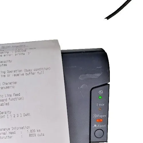 Принтер чеков Epson TM-T88V Thermal Receipt Printer, USB and Serial Interfaces