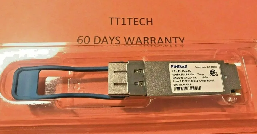 Трансивер FINISAR FTL4C1QL1L 40GBASE-LR4 41.2GBPS 2KM DUPLEX LC QSFP+ TRANSCEIVE