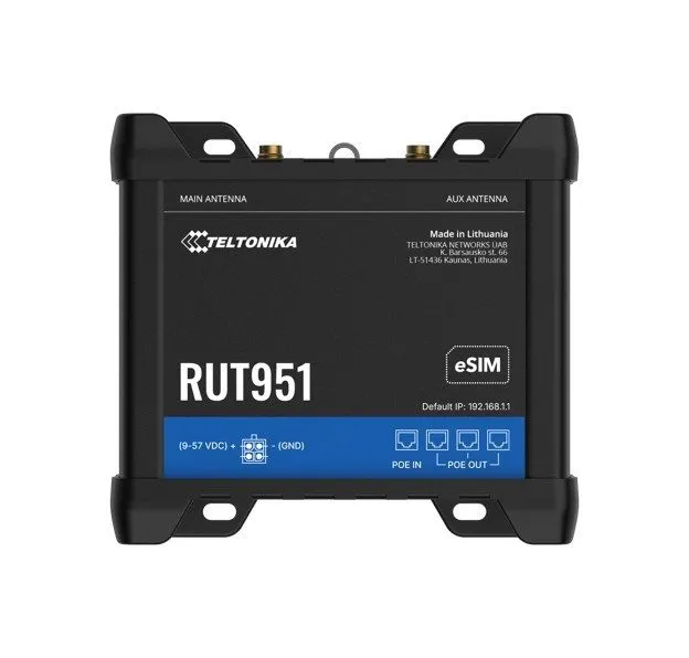 Маршрутизатор Teltonika RUT951 Industrial Cellular Router, 4G LTE (Cat 4), Dual  — фото лота 1