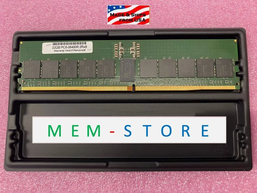 Модуль памяти 32GB Dell PowerEdge XE8640 Rack Server Compatible PC5-4800 2Rx8 EC