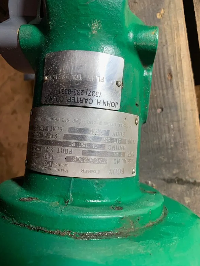 Клапан Fisher 3/4" 300# Actuated Control Valve Type 667 w/ Fieldvue DVC6200 Posi