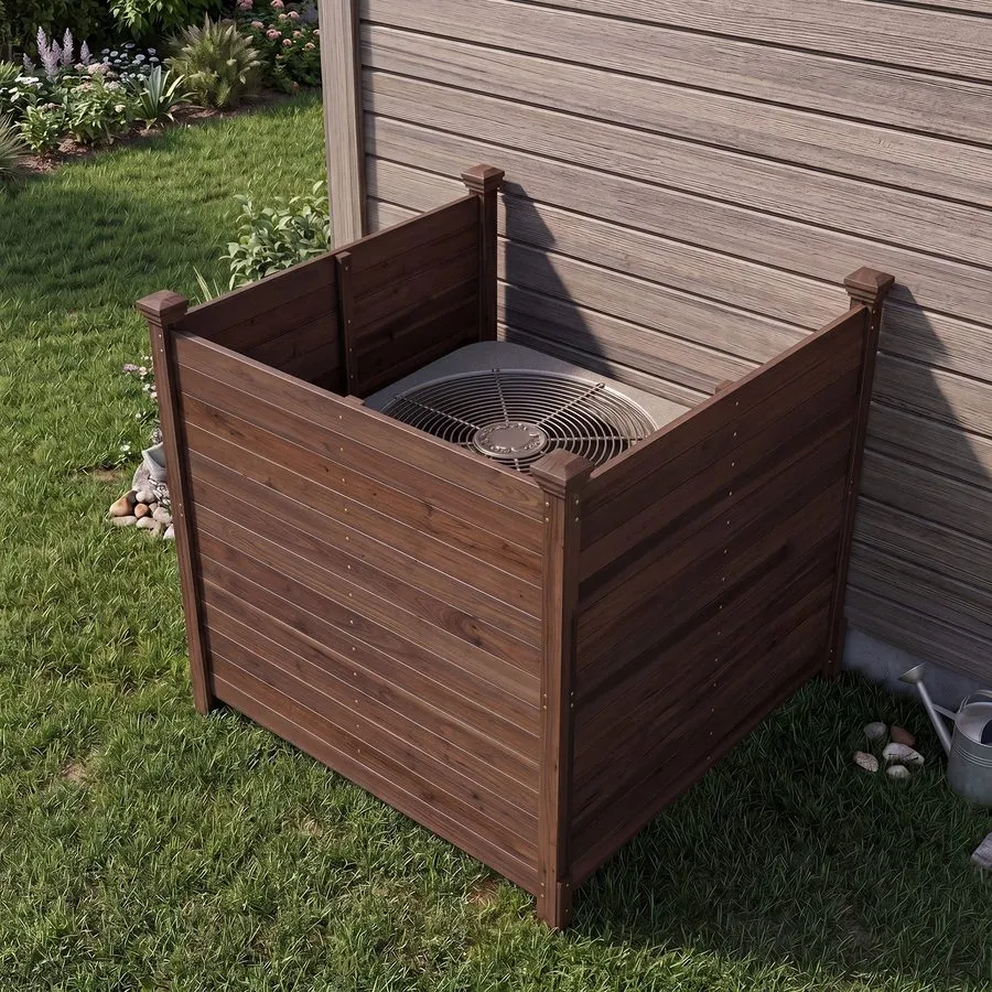Кондиционер Outdoor Privacy Fence 47 x 47-Inch 3-Panel Air Conditioner Fence — фото лота 2