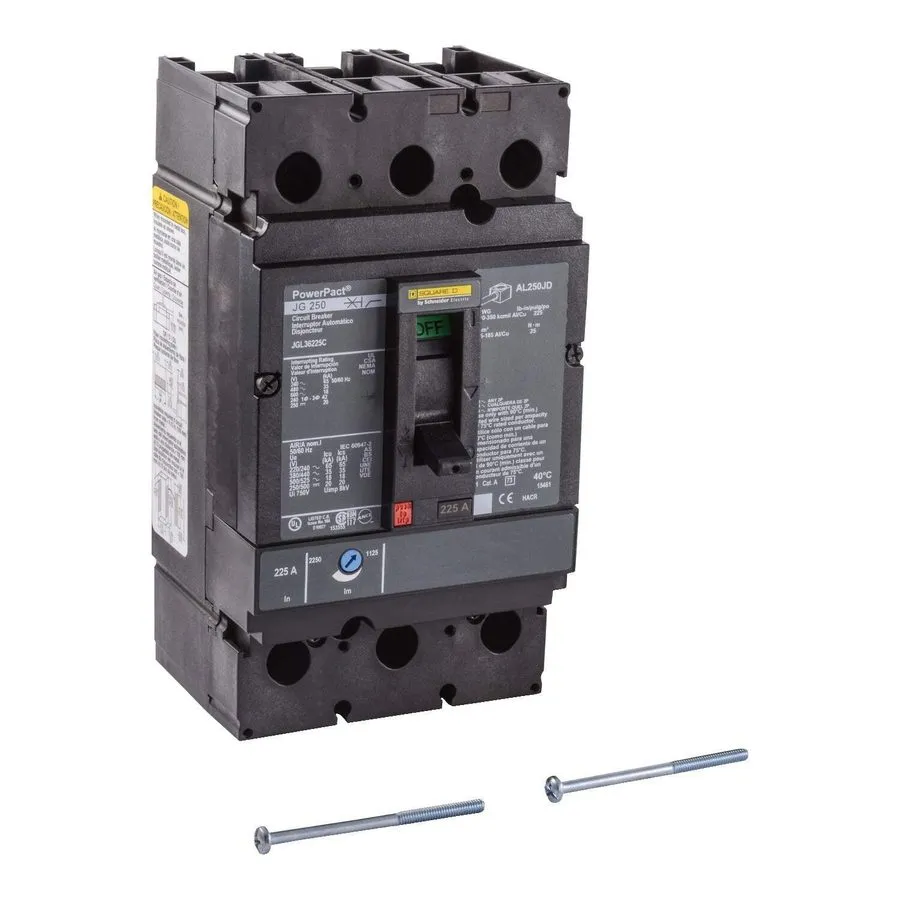 Автоматический выключатель SQUARE D JGL36225SOLU 225A 3-POLE 600V POWERPACT JGL 