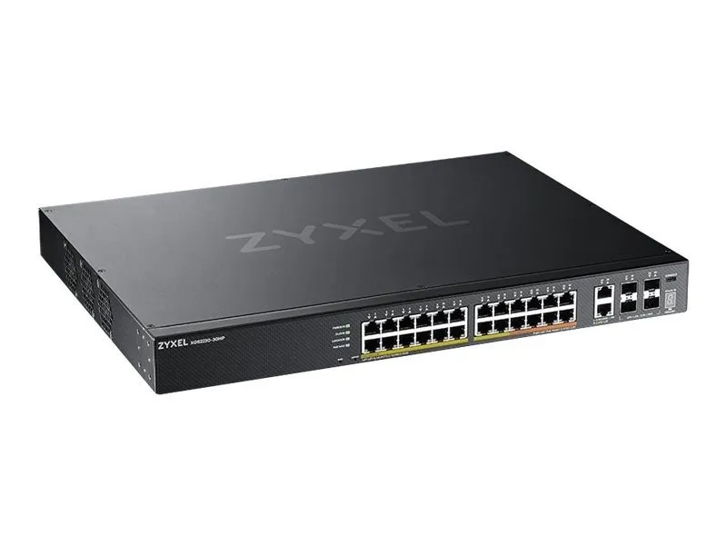 Коммутатор Zyxel XGS2220 Series XGS2220-30HP Switch 24-port GbE XGS2220-30HP-EU0 — фото лота 1