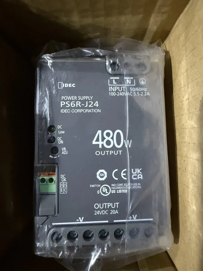 Блок питания IDEC PS6R-J24 480w 24vdc DIN Rail Mount Power Supply