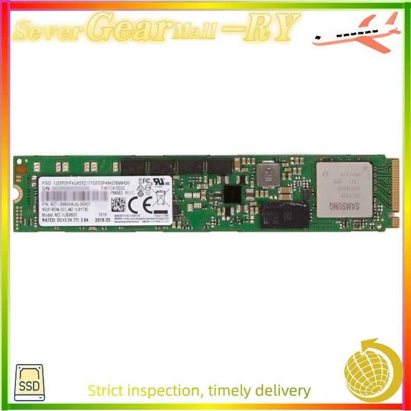 SSD-накопитель Samsung PM983 960GB SSD M.2 NVMe PCIe Solid State Drive MZ1LB960H