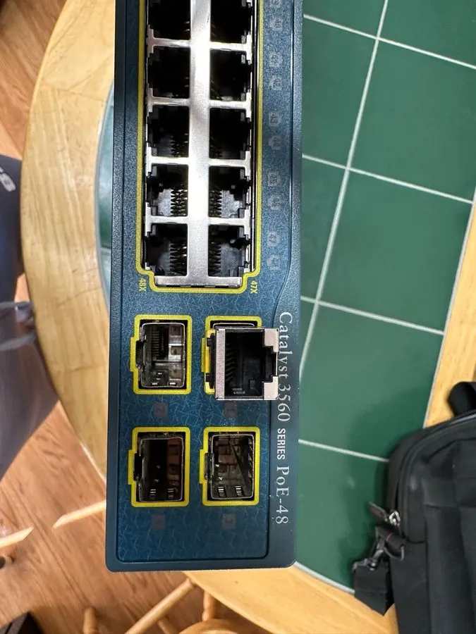 Коммутатор Cisco WS-C3560G-48PS-S 48-Port Gigabit PoE Managed Switch 4 SFP 1U Ra