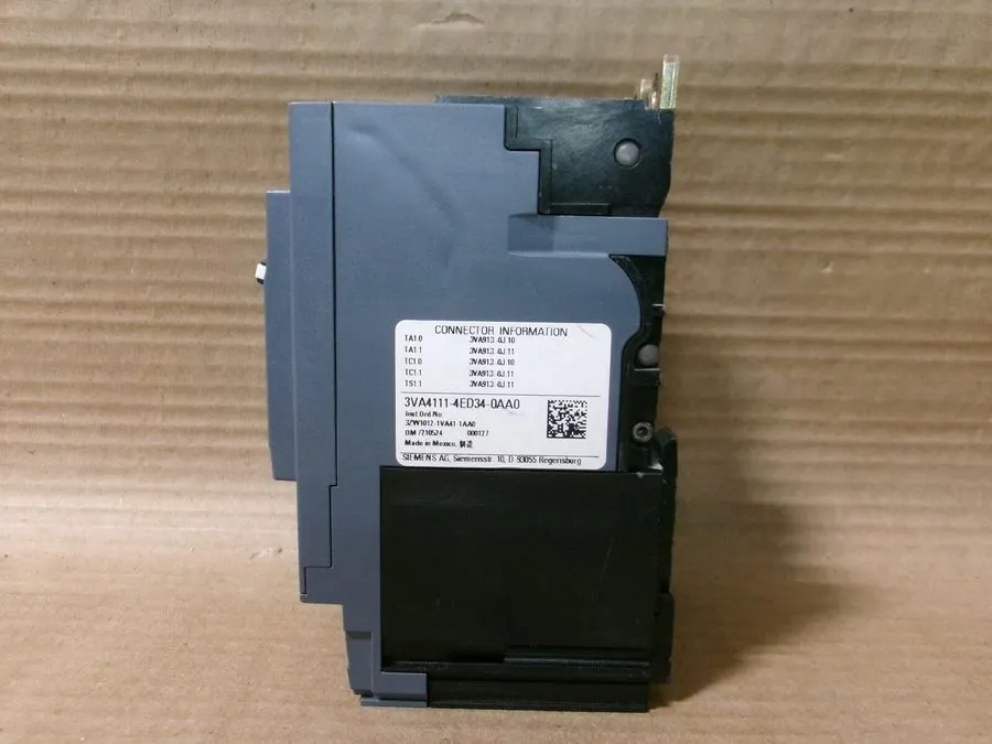 Автоматический выключатель SIEMENS 3VA4111-4ED34-0AA0 110 AMP CIRCUIT BREAKER 3 