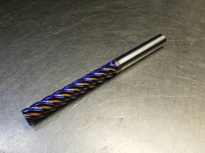 Режущий инструмент Nachi 1/4" 5 Flute Carbide Cr Endmill 1/4" Shank .06" R 41000