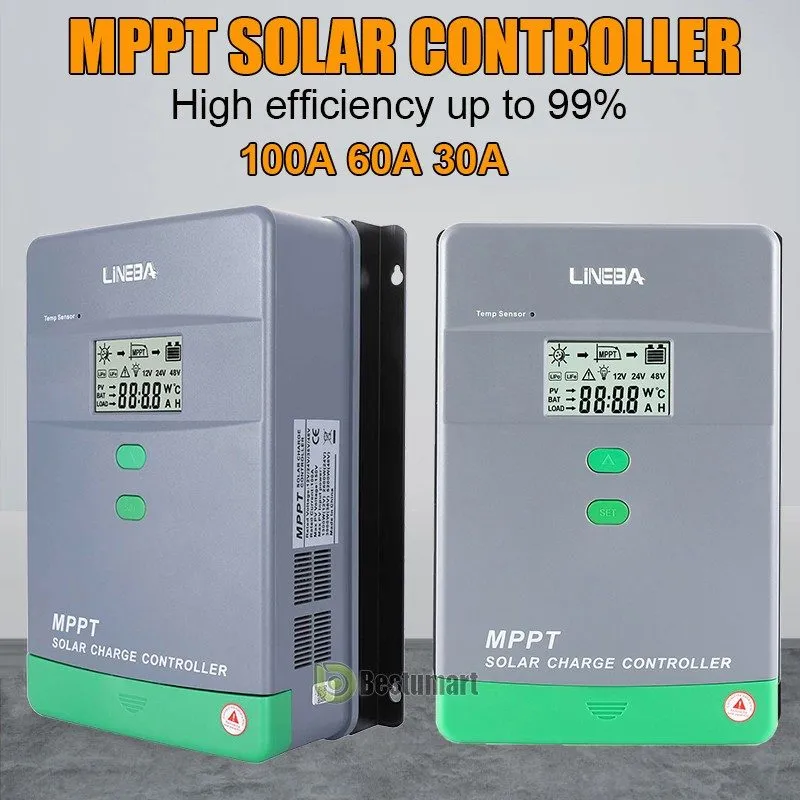Аккумулятор 100A MPPT Solar Charge Controller12V/24V/36V/48V Fit — фото лота 2