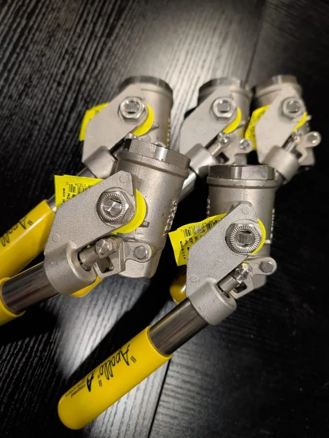 Клапан Apollo Stainless Steel Ball Valve 1" 76-505-01A Spring Deadman Lever [A3B — фото лота 2