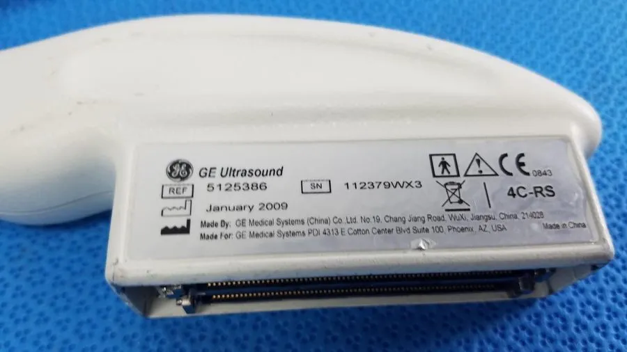 УЗИ-датчик GE Medical Systems 4C-RS Ultrasound Convex Array Transducer 5125386 — фото лота 1