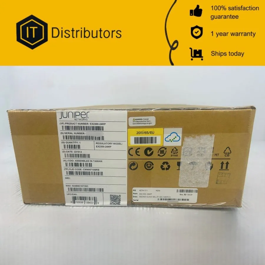Коммутатор Juniper EX2300-24MP