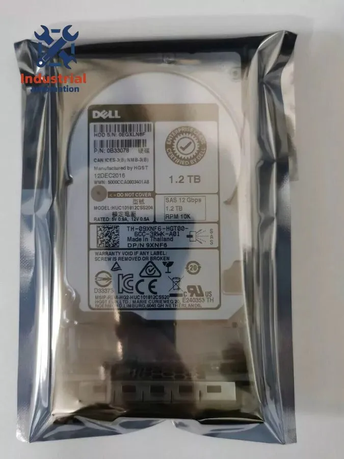 Жёсткий диск DELL 9XNF6 09XNF6 1.2TB 12G 10K SFF 2.5" SAS HDD HARD DRIVE