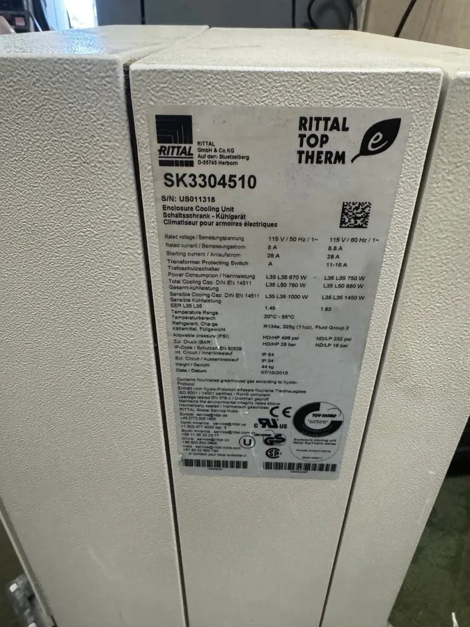 Монтажный шкаф Rittal 3304510 Enclosure Cooling Unit, 26-28A, 115V