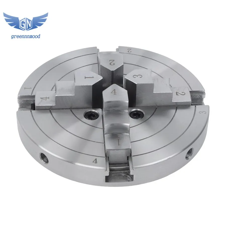 Режущий инструмент LABLT 6" 4-Jaws Self-Centering Lathe Chuck Steel 1"×8TPI Thre — фото лота 2