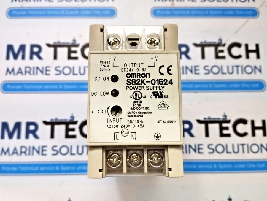 Блок питания OMRON S82K-01524 Switching Power Supply 15W 24VDC DIN Rail Terminal