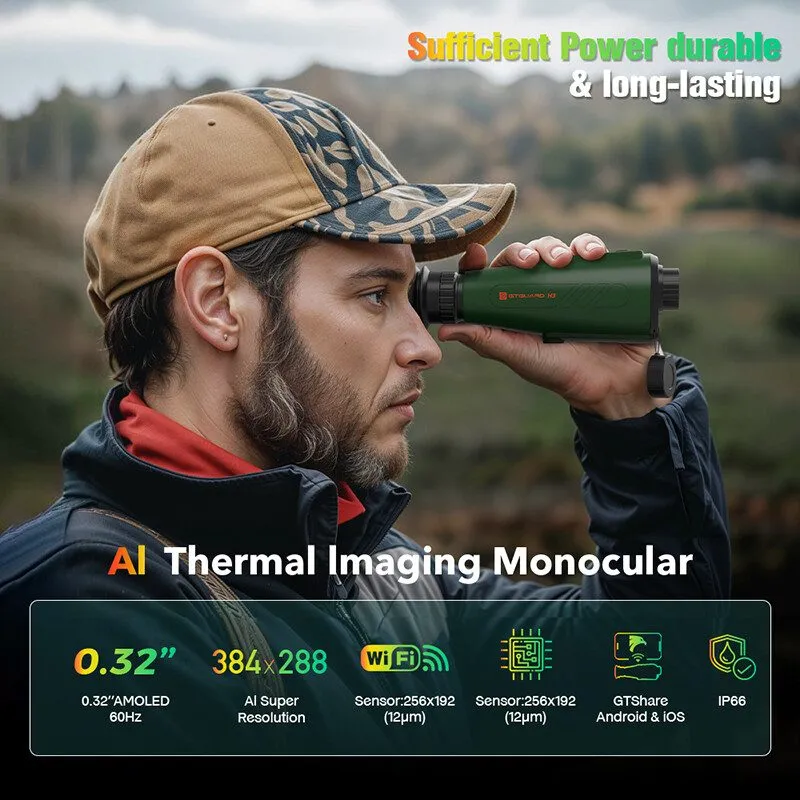 Оптико-электронная система Handheld Hunting Thermal Monocular Night Vision AI384