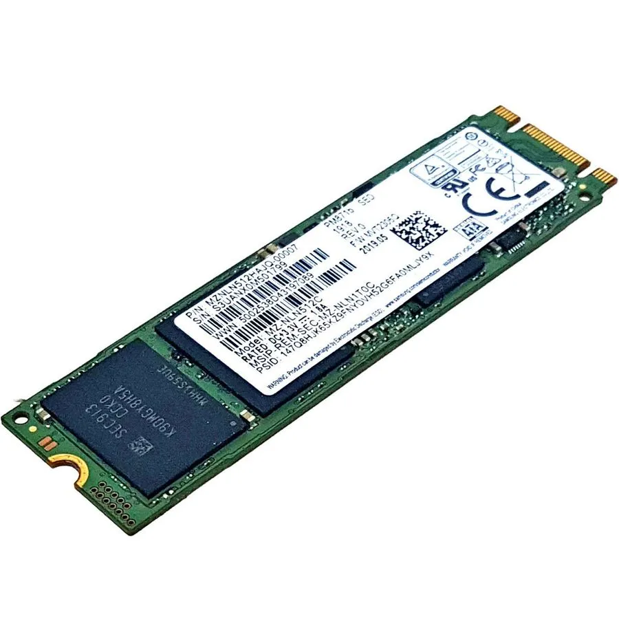 SSD-накопитель Samsung PM871b MZ-NLN512C SSD 512GB M.2 2280 SATA MZNLN512HAJQ-00 — фото лота 1