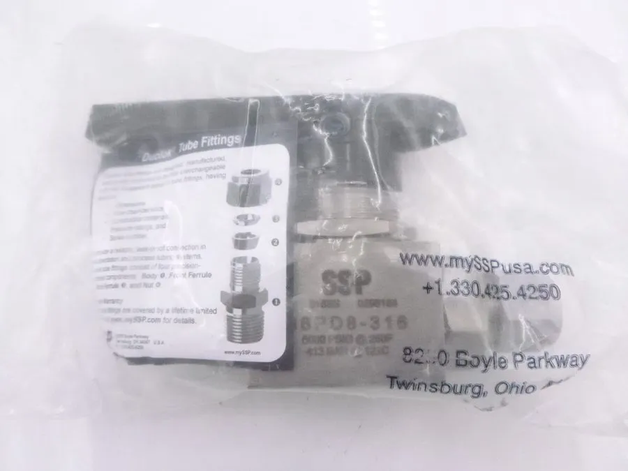 Клапан SSP FloLok 38PD8-316 Floating Ball Valve Stainless Steel