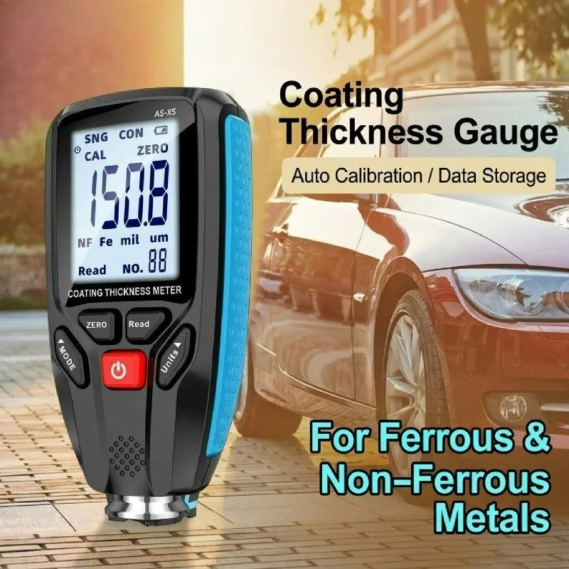 Толщиномер Paint Thickness Gauge 0-1300um Fe NFe Coating Thickness Meter Car Pai