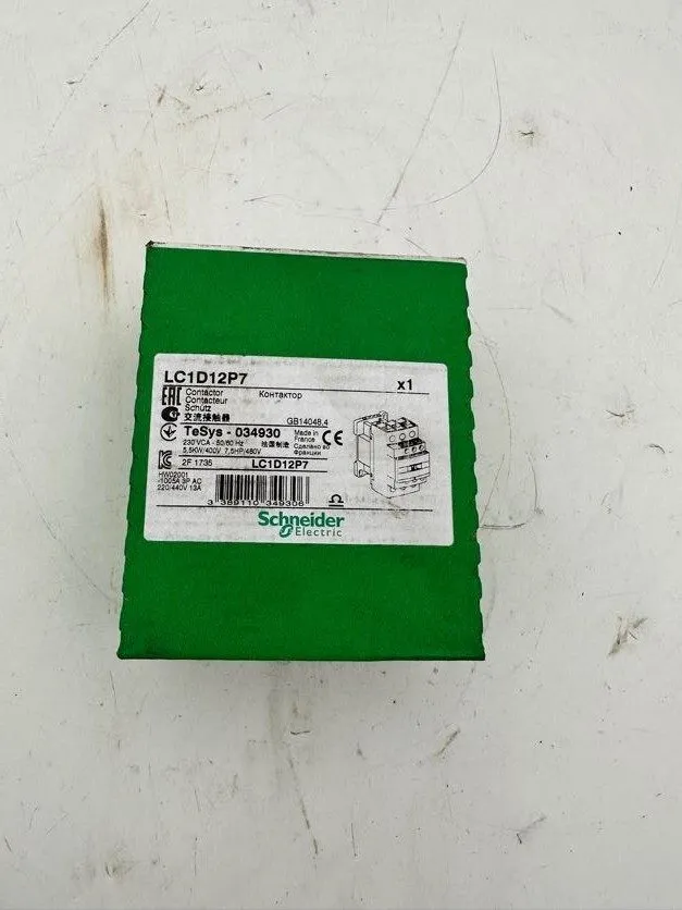 Контактор x SCHNEIDER ELECTRIC LC1D12P7 CONTACTOR TeSys-034930