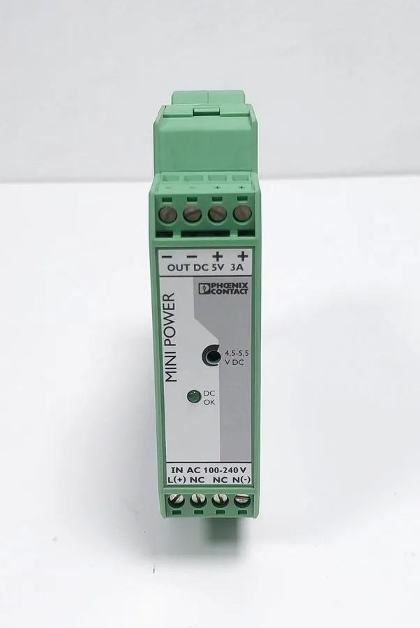 Блок питания Phoenix Contact MINI-PS-100-240AC/5DC/3 2938717 15W 3A DIN Rail Pow — фото лота 1
