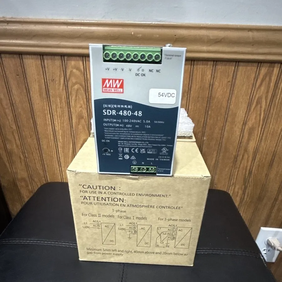 Блок питания Mean Well SDR-480-48 DIN Rail Power Supply 48V 10A 480W High Effici
